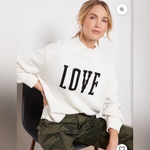 Evereve Z Supply LOVE Sweater